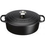 LE CREUSET Valuraua pott ovaalne 31cm | 6,3L matt must