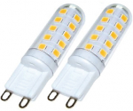 Trio G9 led lamp, 3000 K, 300 lm, pakis 2 tk, hmardatav (4017807394924)