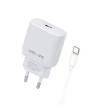 Beline Vrgutasu. 1x USB-C 25W + USB-C kaabel valge/valge PD 3.0 BLNCW25C GaN