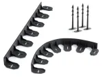 Prosperplast Lawn edging set 4.8m, black