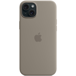APPLE MT133 Silicone Case with MagSafe Rear Cover for iPhone 15 Plus, Clay
