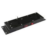 Lanview 2 FANS, DIGITAL THERMOSTAT CONTROLLED FAN MODULE BLACK