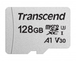 Transcend SD microSD-kart 128GB, SDXC, USD 300 (adapterita)