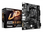 GIGABYTE A520M H ARGB Motherboard - Supports AMD Ryzen 5000 Series CPUs, up to 5100MHz DDR4 (OC), PCIe 3.0 x4 M.2, 1 GbE LAN, USB 3.2 Gen 1
