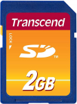 Transcend 2 GB SecureDigital (SD) mlu kaart (TS2GSDC)