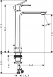 Hansgrohe Rebris E 240 CoolStart with Pop-up Chrome