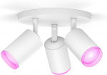 Philips Hue Valge ja vrviline Ambiance Fugato lyvalgusti, valge, 3 x 4,2W, GU10 (929003810401)