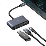 USAMS Adapter HUB 5in1 USB 2.0/USB 3.0/ USB-C/TF/SD hall/tumehall SJ628HUB01 (US-SJ628)