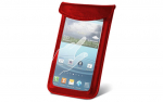 GreenGo XXL TOUCH PRO KEYS Case Universal Transparent Front 4.3 inches Eco Leather Red