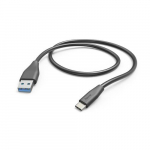 Hama USB-A - USB-C, 1,5m mustTranslation: USB-A - USB-C, 1,5m black