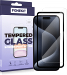 FoneKit - karastatud klaas, iPhone 15 Pro Max (IP 15 PRO MAX CLEAR)