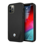 BMW Etui BMHCP12LRSWPK iPhone 12 Pro Max 6,7" tarna/must kvakaaneline nahast perforeeritud korpus
