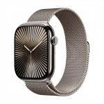 Watch Apple Watch Series 10 GPS + Cellular 46mm Natural Titanium Case with Sport Loop S/M - Natural Milanese