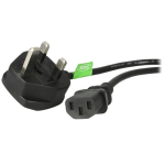 StarTech.com 3ft (1m) UK arvuti toitekaabel, BS 1363 kuni C13, 18AWG, 10A 250V, asendatav AC toitejuhe, kohvripottide toitejuhe / UK toitejuhe, PC toiteplii kaabel, TV toitekaabel