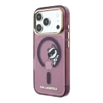Karl Lagerfeld IML Choupette Peekaboo iPhone 18 Pro MagSafe toel oleva telefoni lemineks punane