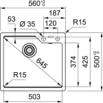 Franke UBG 610-56 (114.0682.644)
