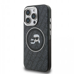 Karl Lagerfeld IML K AND CH Korduv Logo MagSafe Kate iPhone'i 15 Pro jaoks / must