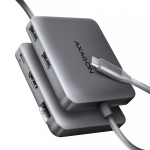 AXAGON USB-C 5IN1 5GBPS/0.2M HMC-5HL