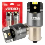 Amio LED CANBUS PRO seeria BA15S P21W 4x3030 SMD Valge 12/24V -03583