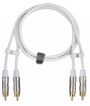 Fuj:tech 2 x RCA isane 2 x RCA isane, 2 m, valge