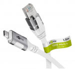 Goobay 74176 vrgukaabel Valge 2 m Cat6 F/UTP