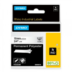 DYMO Rhino Industrial psiv polester mrkmed | 19 mm x 5,5 m | Must trkis lbipaistval alusel | Isekleepiv | LabelManager ja Rhino mrkijatele