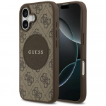 GUESS Etui 4G Circle Classic Logo MagSafe iPhone'ile 17 pruun