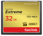 SANDISK Extreme CF 32GB 120MB/s UDMA7 SDCFXSB-032G-G46