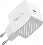 Nevox 45W USB-C PD laadija GaN, valge