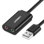 Ugreen UGreen USB 2.0 External Sound Adapter Black