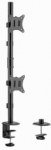 Gembird Monitora stiprinjums Adjustable 2-display Vertical Desk Mount