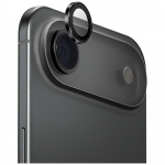 uniq Optix alumiiniumist kaameraobjektiivi kaitsekile iPhone 17 Airile aplikaatoriga, must