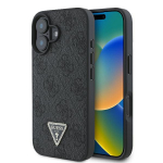 GUESS GUHCP16MP4TDPK iPhone 16 Plus 6,7" must karvkattega nahast 4G kolmnurgeline kolmnurk Strass