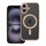 ELECTRO MAG COVER case compatible with MagSafe for IPHONE 16 brown