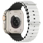 Beline Apple Watch rihm Silikoonist Waves 38/40/41mm valge/must / valge-must karp