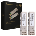 Extralink SFP+ 10G 2-pack | SFP+ moodul | 10Gbps, LC/UPC, 850nm, 300m, mitmereiimiline, DOM, HP/Aruba jaoks ette nhtud.