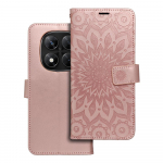 MEZZO raamatukarp XIAOMI Redmi Note 14 PRO 5G / 14 PRO PLUS 5G mandala roos kullast