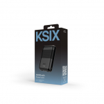 KSIX Powerbank Mini 10000mAh 10W+kaabel USB-A USB-C Must