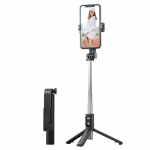 Selfie Stick MINI - eemaldatava bluetooth puldi ja statiiviga - P20S must