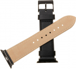 FIXED lykellon nahkaranneke, Apple Watch 42 / 44 / 45 / 49 mm, musta (FIXLST-434-BK)
