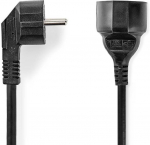 Fuj:tech 1-osaline pikenduskaabel, 3 m, must