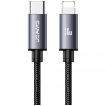 USAMS Kabel U91 30W USB-C Lightning 1m, poleerimata