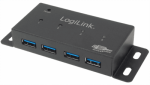 Logilink USB 3.0 jaotur, 4-pordiline, metallkorpus