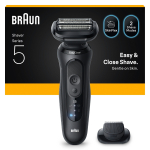 BRAUN Seeria 5, 52-N1200S Wet AND Dry -habemeajaja partratrimmerilisosalla (645522)