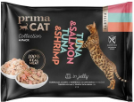 PRIMA Fillets Collection Tuna and Salmon in Jelly 4x50g