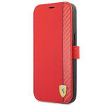 FERRARI FESAXFLBKP13SRE iPhone 13 mini 5,4" czerwony/punane raamat On Track Carbon Stripe