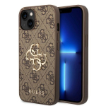 GUESS GUHCP15M4GMGBR iPhone 15 Plus / 14 Plus 6,7" pruun karekotus 4G suur metalllogo