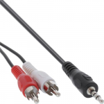 InLine Audiojuhe 2x RCA isane / 3.5mm stereo isane 0.5m