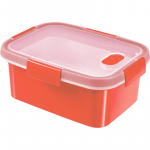 Curver Toidupaak auruti ristklikukujuline 1,2L Smart Eco Microwave 20,3x15,4x8,8cm punane