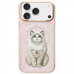 Nimmy Etui Lucky Fashion Cat MagSafe iPhone'i 17 Pro Max roosa